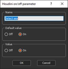 on off parameter settings